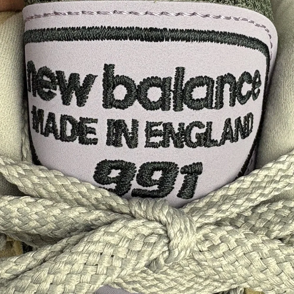 New Balance U991DL2 Gray Green Purple White Sneakers Men's US10 Make In England